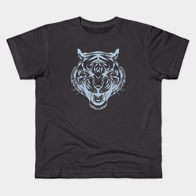 Tiger t-shirt Kids T-Shirt by Brainable ART